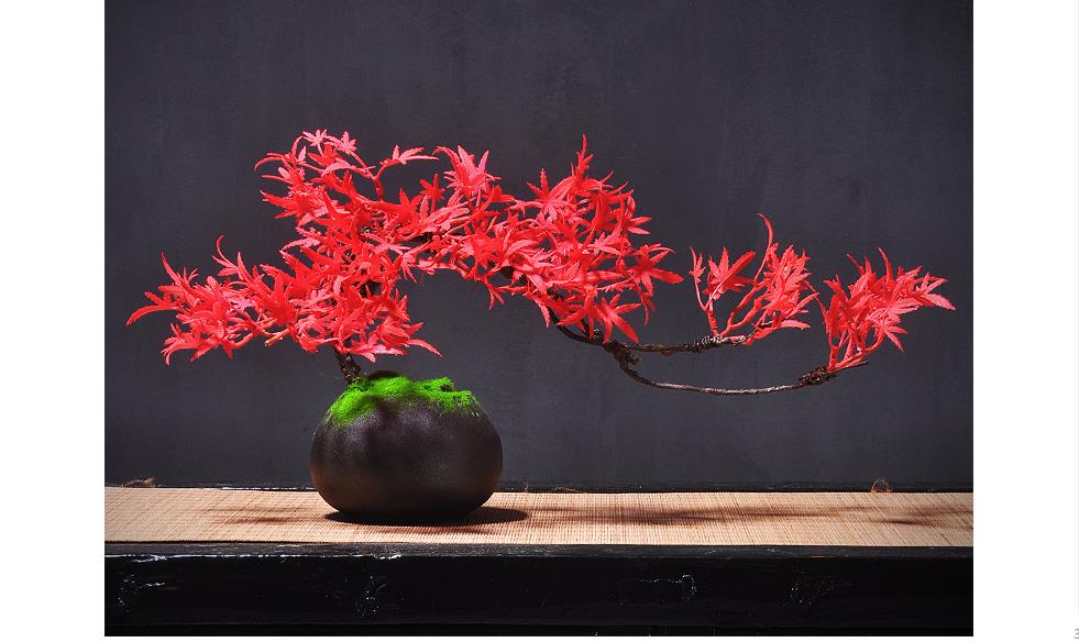 Simulation Welcome Pine Bonsai Office Desktop Tea Room Zen New Chinese ...