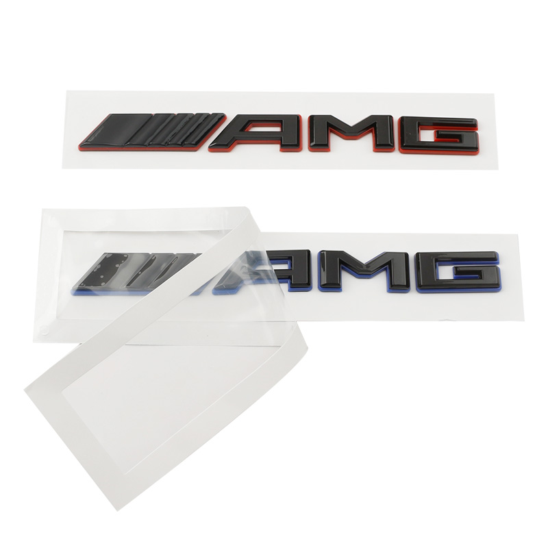 NEW 3D Mercedes-Benz AMG logo Double layer process AMG Car Rear Trunk ...