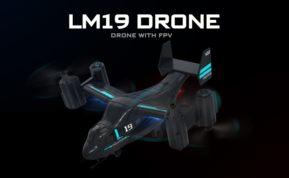 LM19 RC Camera Drone Plane HD Wifi FPV Aircraft Airplane Remote Control ...