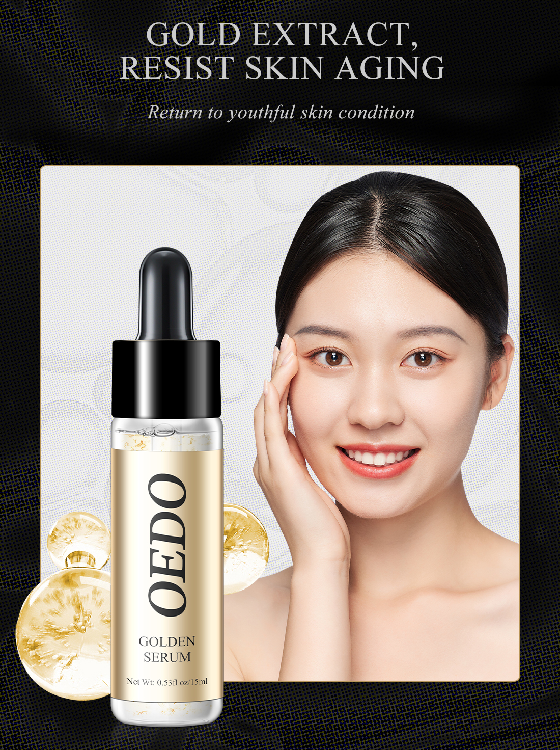 OEDO Shrink Pores Gold Hyaluronic Acid liquid Moisturizing Whitening