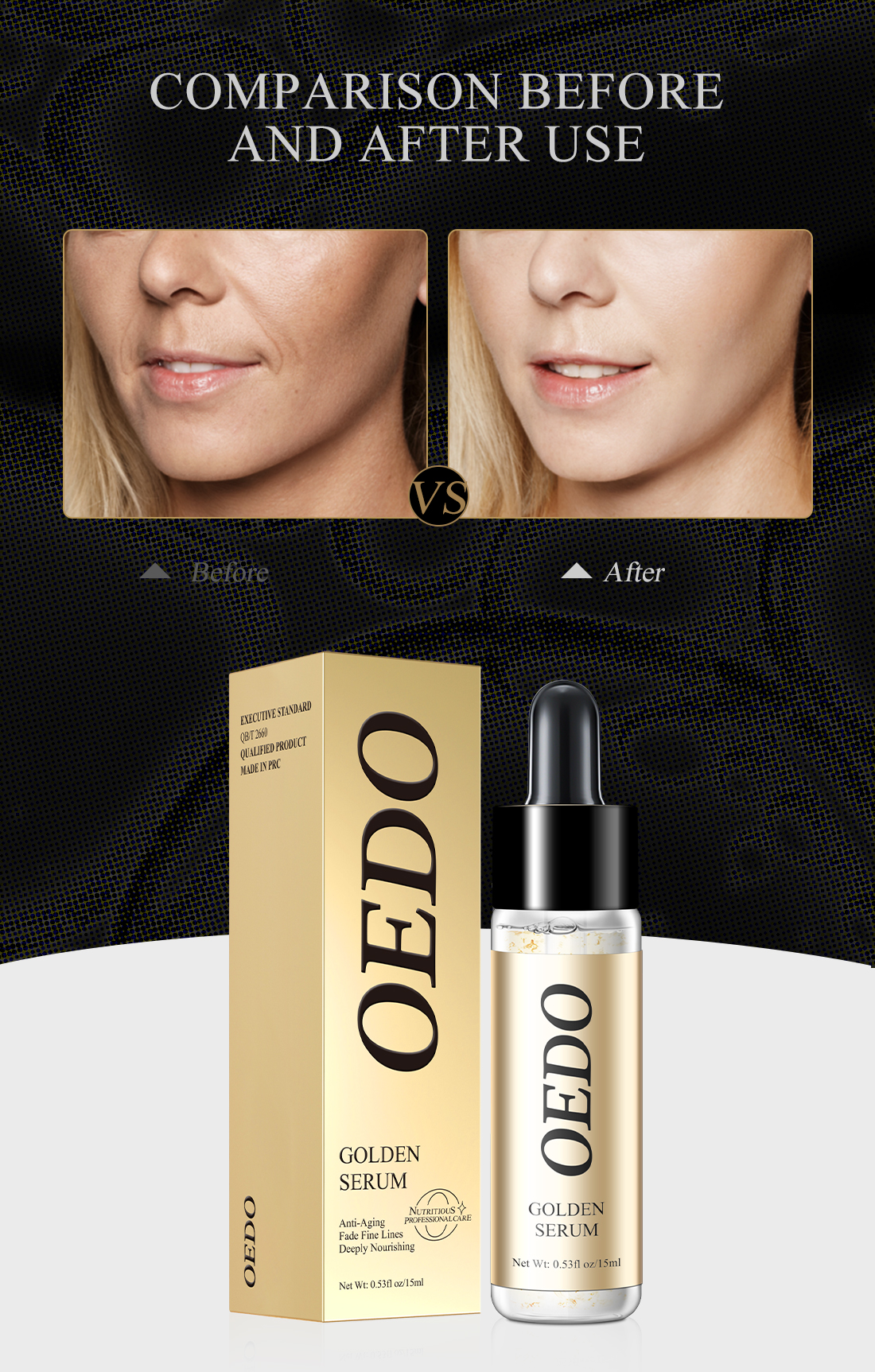 OEDO Shrink Pores Gold Hyaluronic Acid liquid Moisturizing Whitening