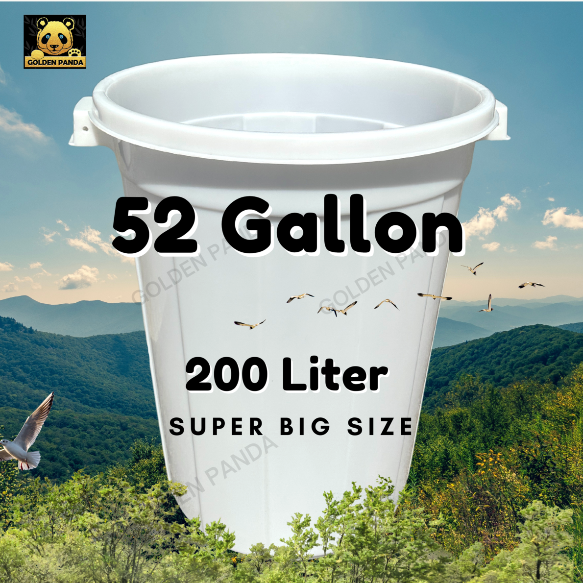 new-90l-100l-150l-160l-200l-hdpe-drum-with-cover-top-white-grey