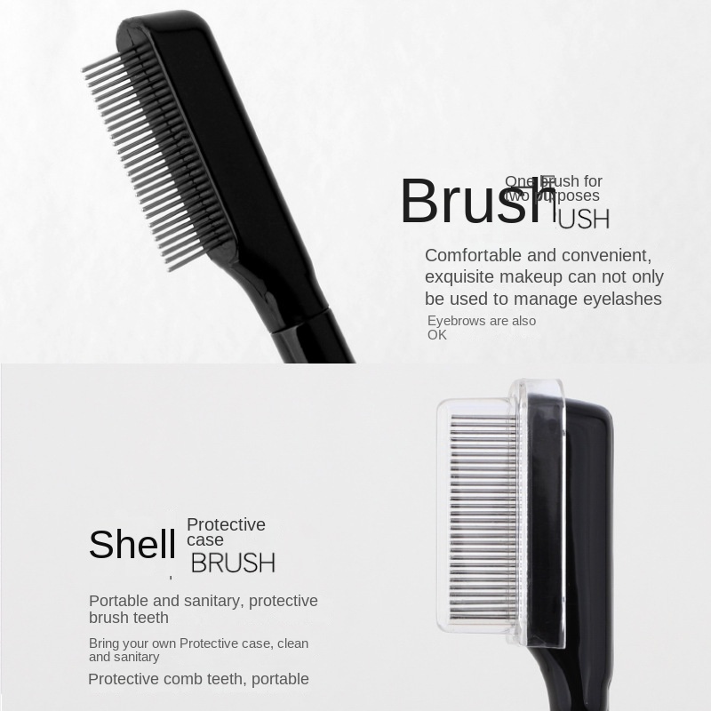 Eyelash Steel Comb Dedicated Ultra-Fine Combing Eyebrows Dense Teeth ...