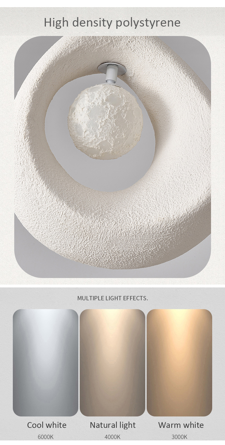 Image showcasing Nordic Pendant Light Minimalism Wabi Sabi LED Pendant Chandeliers ...
