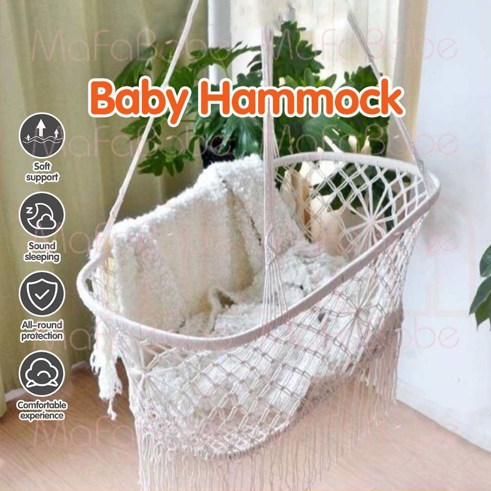 Baby Cradle Hammock Newborn Cot Cotton Rope Crib Baby Bed Babies ...