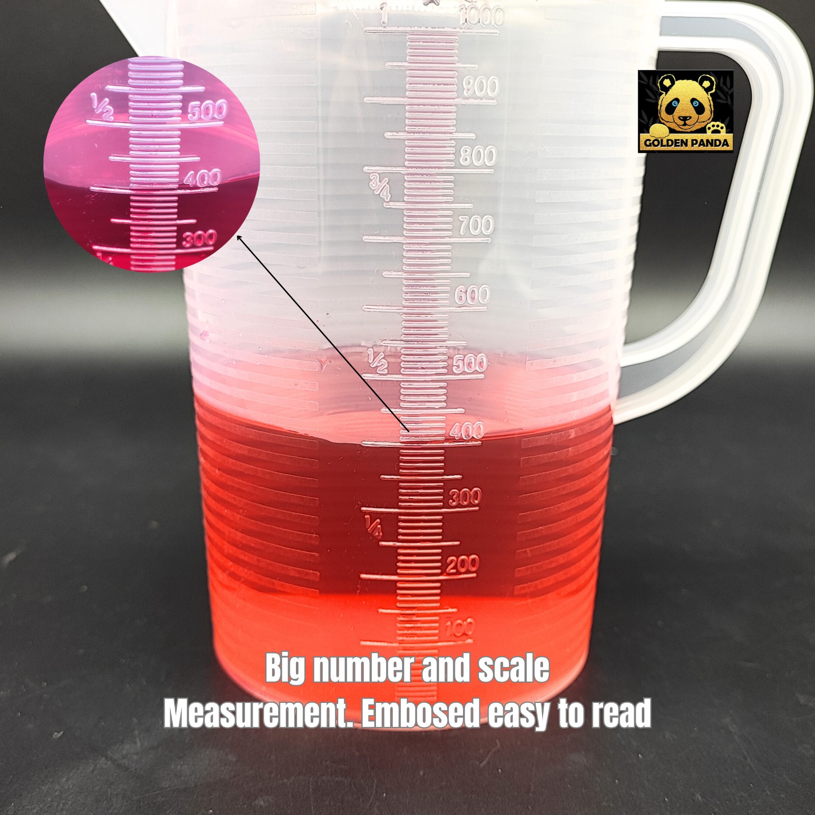 Measuring cup/100ml 300ml 500ml 1000ml 2000ml 3000ml 5000ml Transparent ...