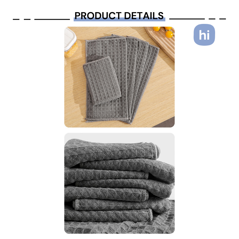 HI HOMES Waffle Rag Commercial Coffee And Milk Tea Shop Bar Cleaning ...