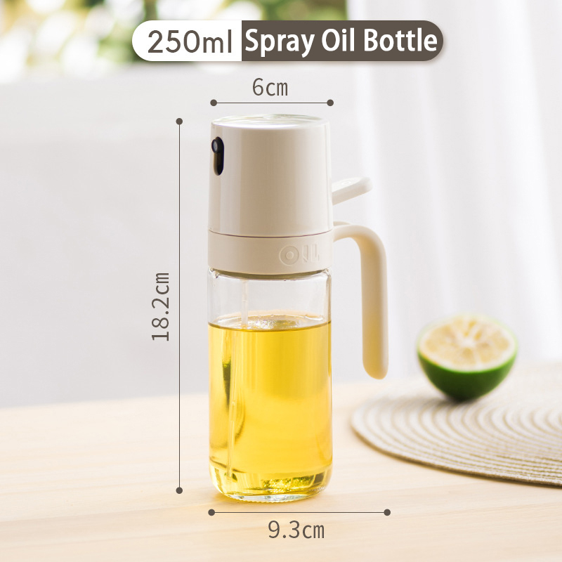 GONQIN 550ML Dual-use Oil Bottle Spray Oil Bottles Dispenser for ...