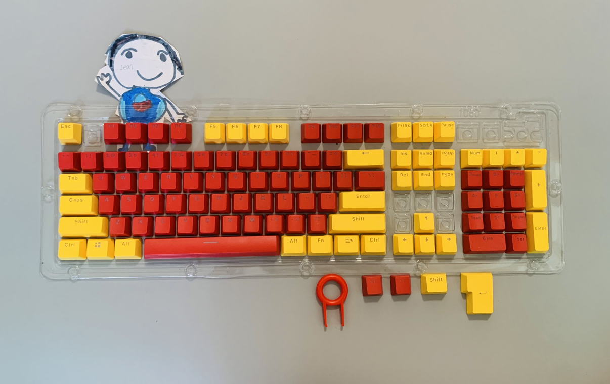 New 104 Pcs Mechanical Keyboard Keycaps Set OEM Backlit Two-Color ABS ...
