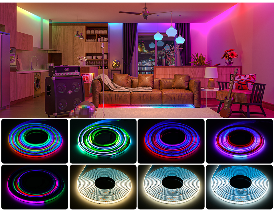 4 In1 DC24V RGBW Premium 784LEDs/m COB LED Streifen Stripe 75W