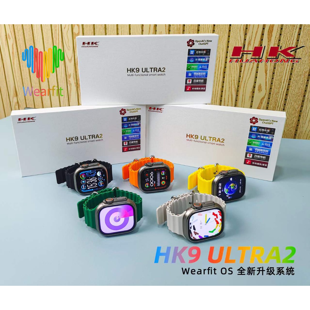 UTELITE✓Ready✓ New HK9 Ultra 2/HK9 pro+ 2-inch AMOLED Smart Watch Men HK8  Upgraded ChatGPT NFC Smartwatch 4GB ROM Dynamic Island Ai Watch Face for  Android IOS 2023