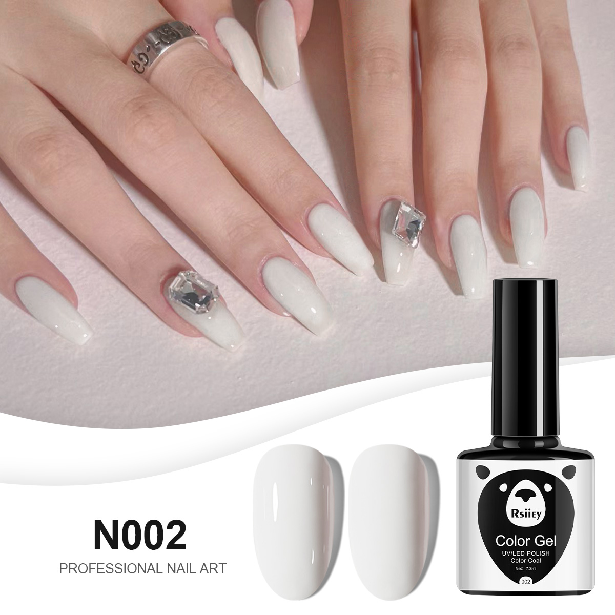 Gel Polish Peel Off Starter Kit + 3 winter colours + PREMIUM lamp + Free Cuticle Oil