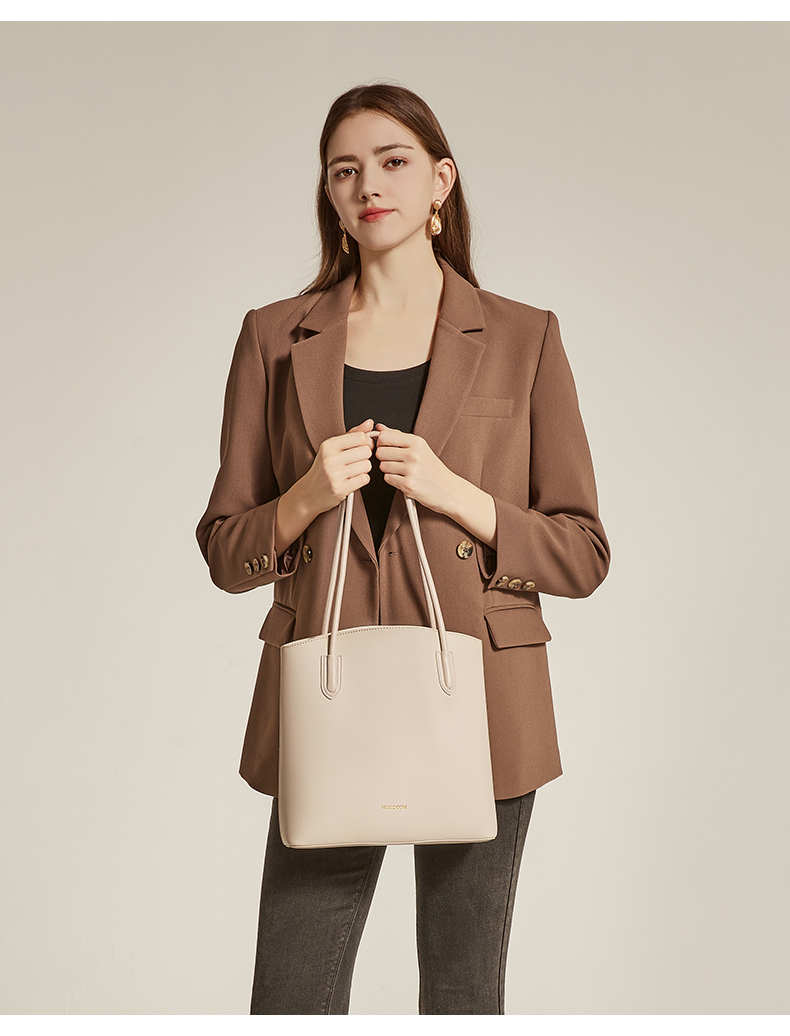 MOSSDOOM Simple Style Ladies Shoulder Bag With Large Capacity Tote Bag