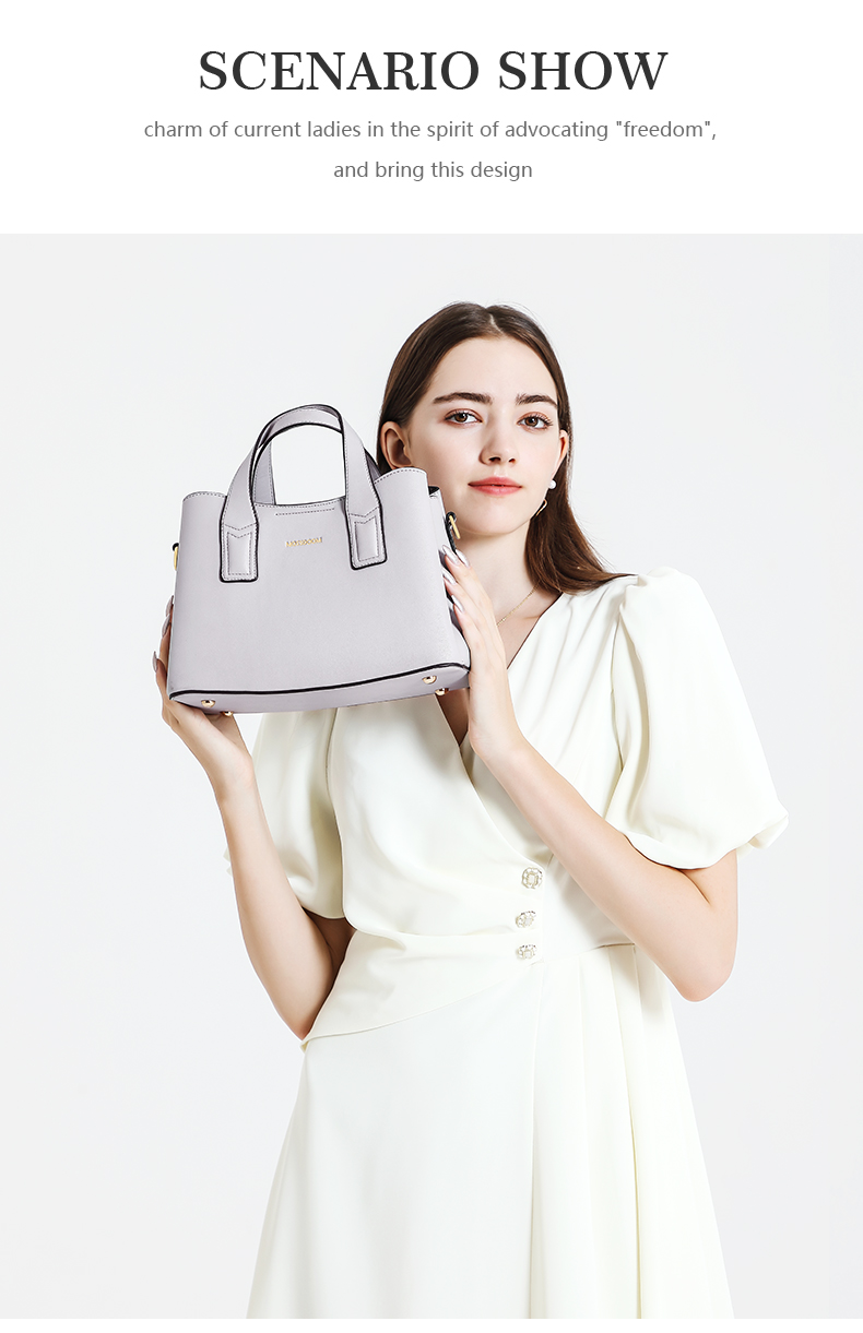 MOSSDOOM Fashion Style Women's Handbag Tote Bag Can Be Worn Crossbody