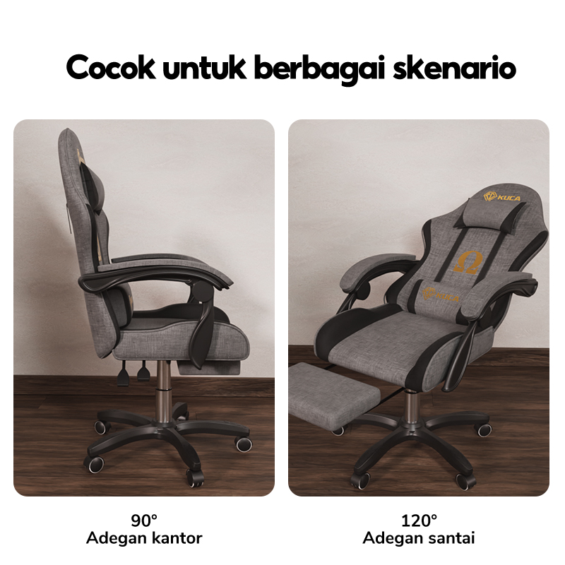 2023NEW KUCA kerusi gaming Technical cloth Material gaming chair fabric chair ergonomic chair