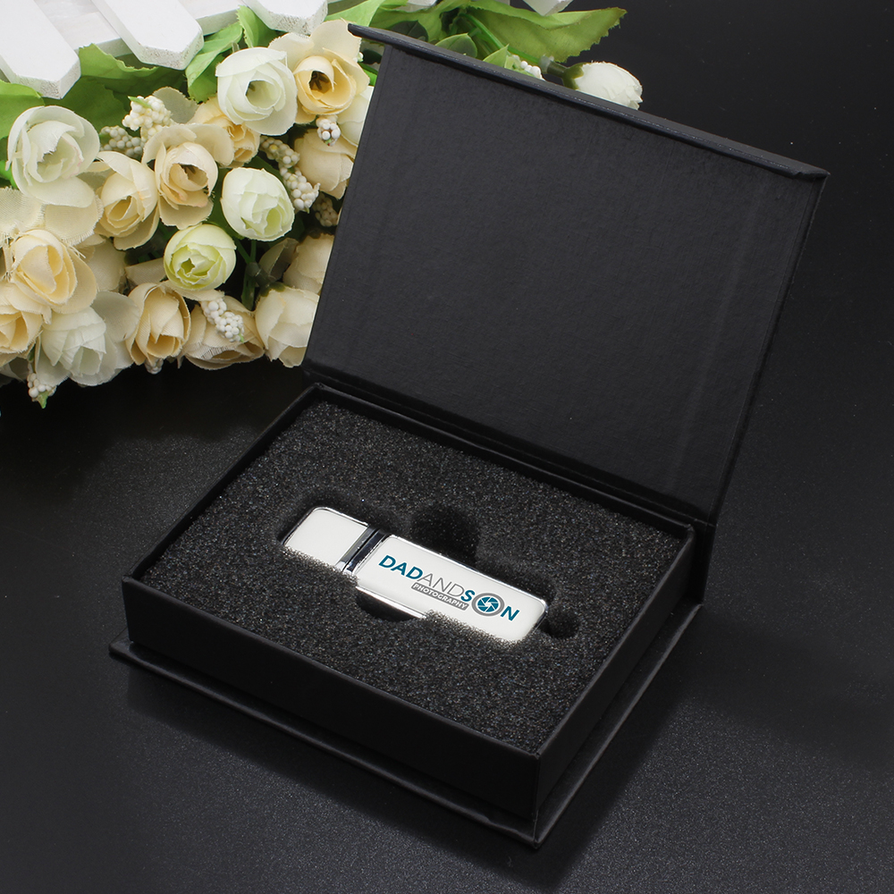 JASTER (1PCS Free Logo)Leather + Box USB Flash Drives 128GB Color ...