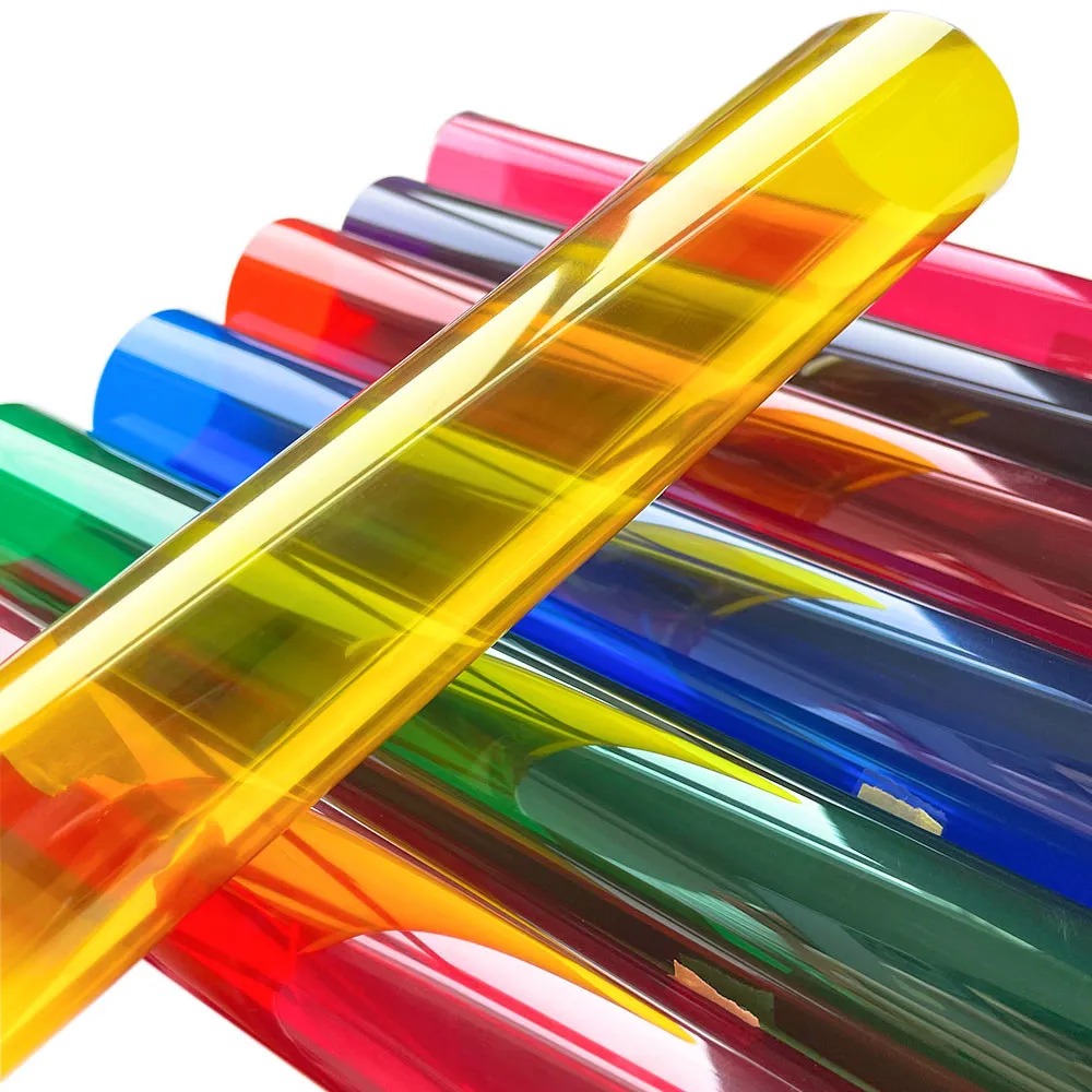 300cm Multicolor Window Glass Film Transparent Colored Decoration Tint ...