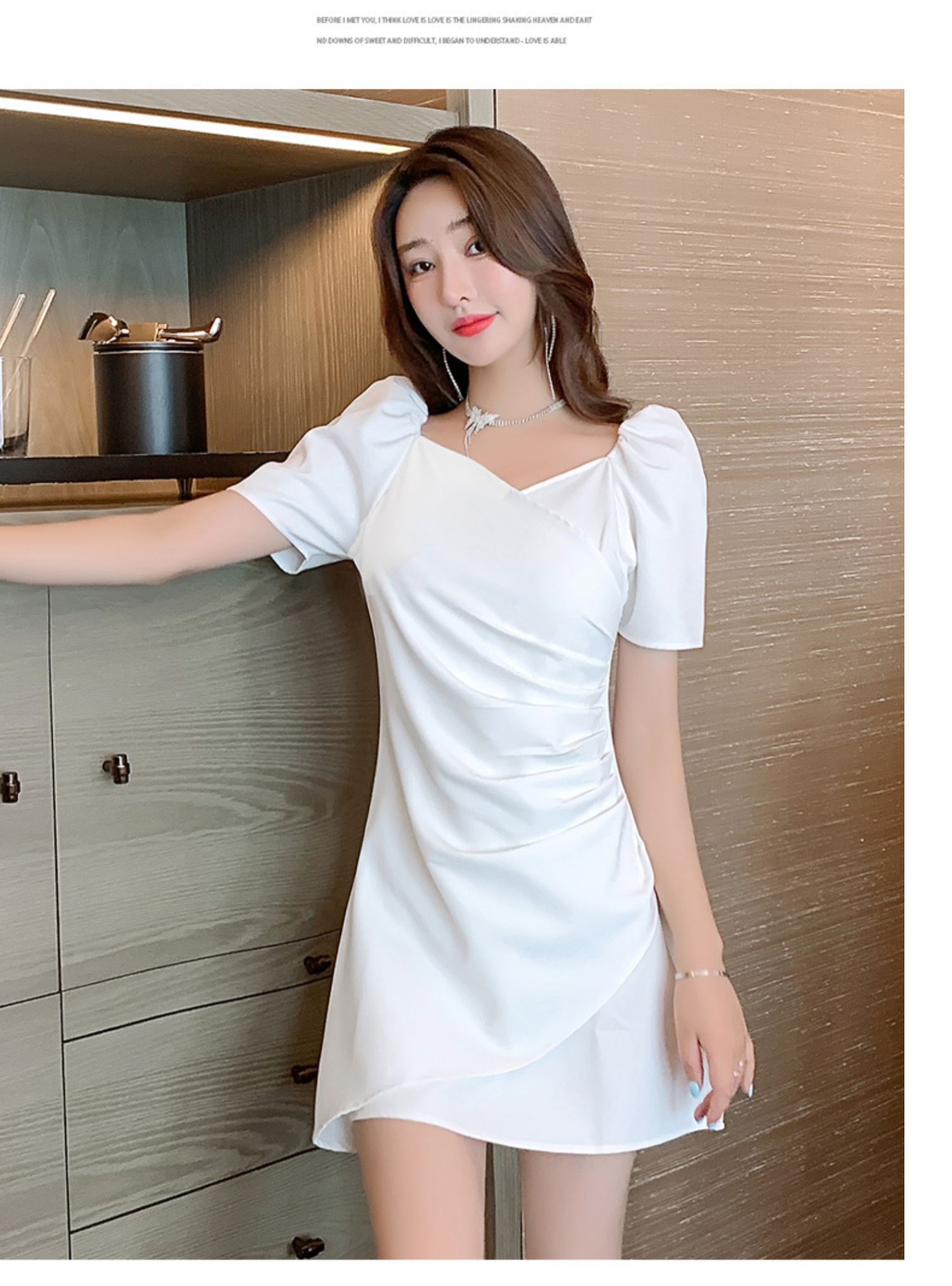 Simple plain hotsell white dress