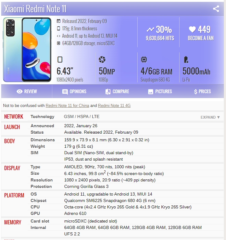Original LCD Compatible For Xiaomi Redmi Note 11 / Note 11s 4G/5G LCD ...