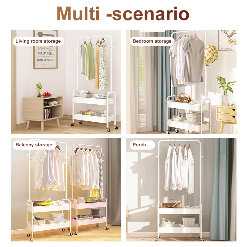 Clothes Rack Steel Clothes Hanger Rack Rak Baju Gantung Bedroom Space ...