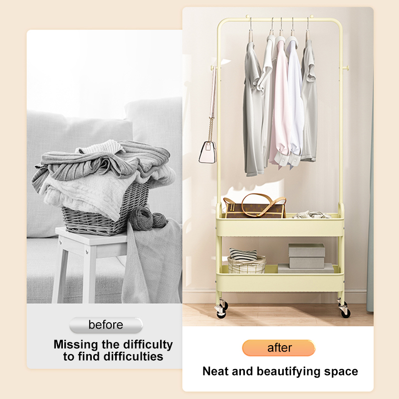 Clothes Rack Steel Clothes Hanger Rack Rak Baju Gantung Bedroom Space ...