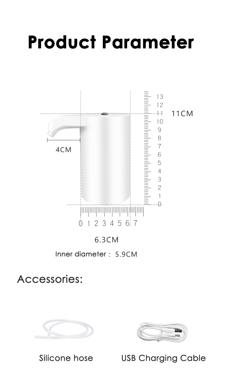 HODEKT Spritzer Water Dispenser Water Bottle Pump Electric Water