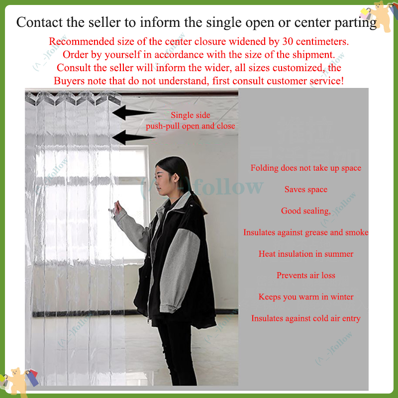 Transparent Transparent Sliding Soft Door Curtain Sliding Foldable pvc ...