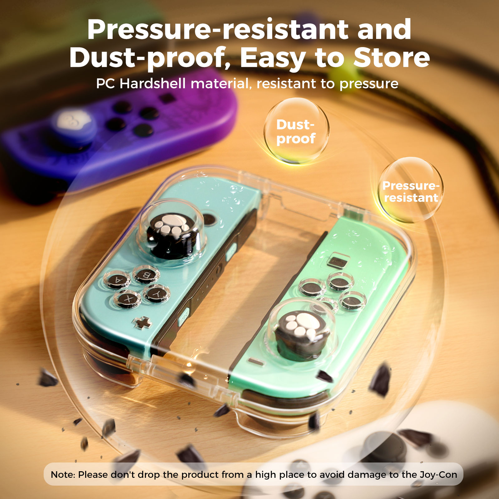 IINE Switch JoyCon PC Transparent Storage Box For Nintendo Switch Joy