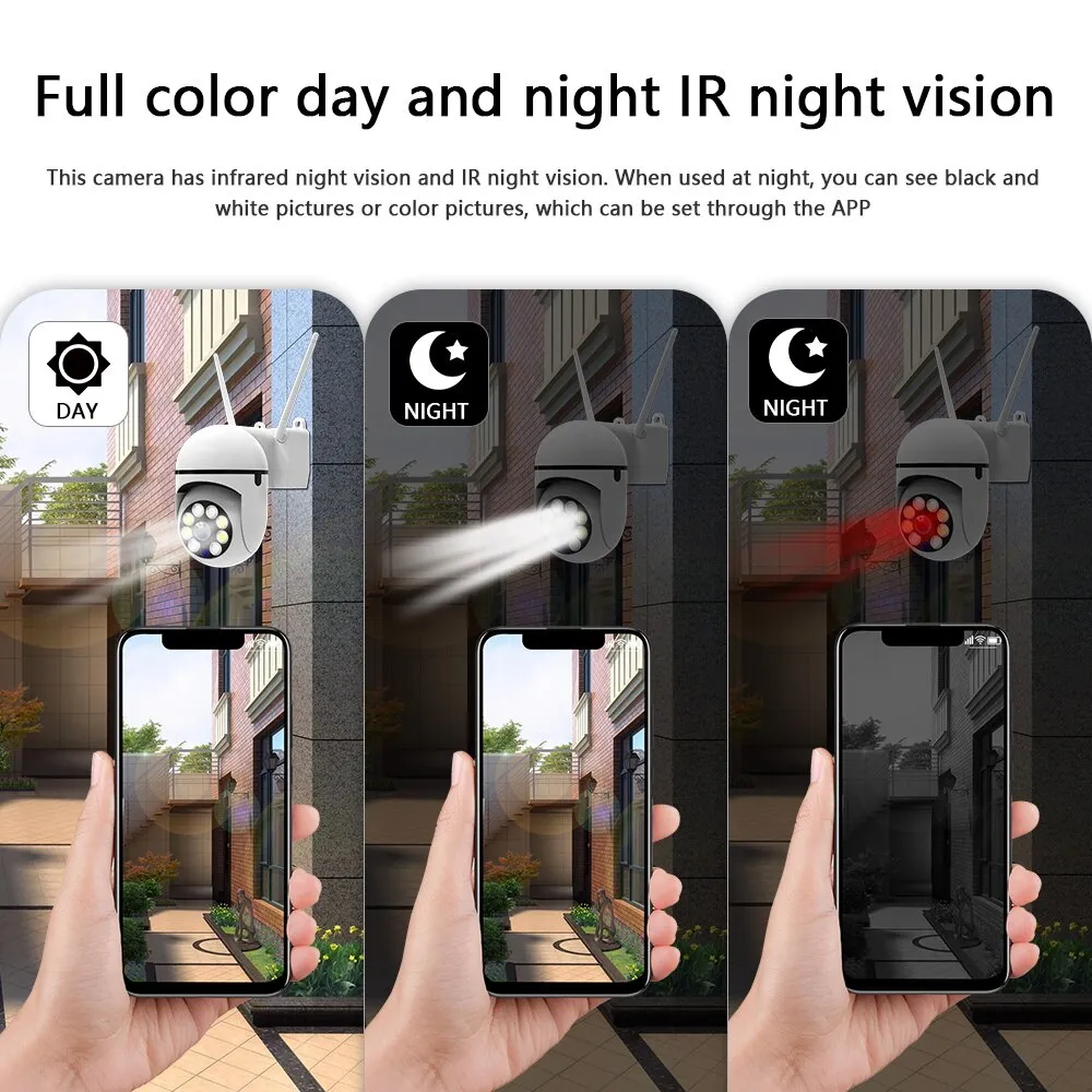 Alexa 4MP 5G WiFi IP Camera 5X Zoom PTZ Surveillance Camera Color Night ...
