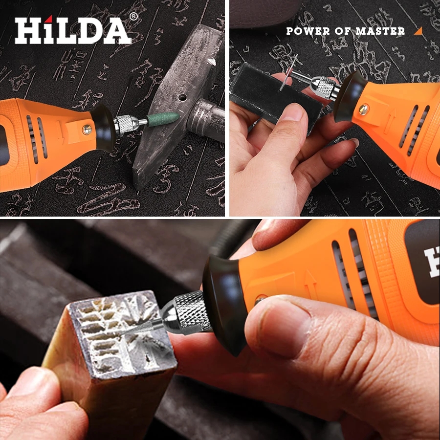 HILDA Electric Grinder Engraver Pen Mini Drill Variable Speed Rotary ...