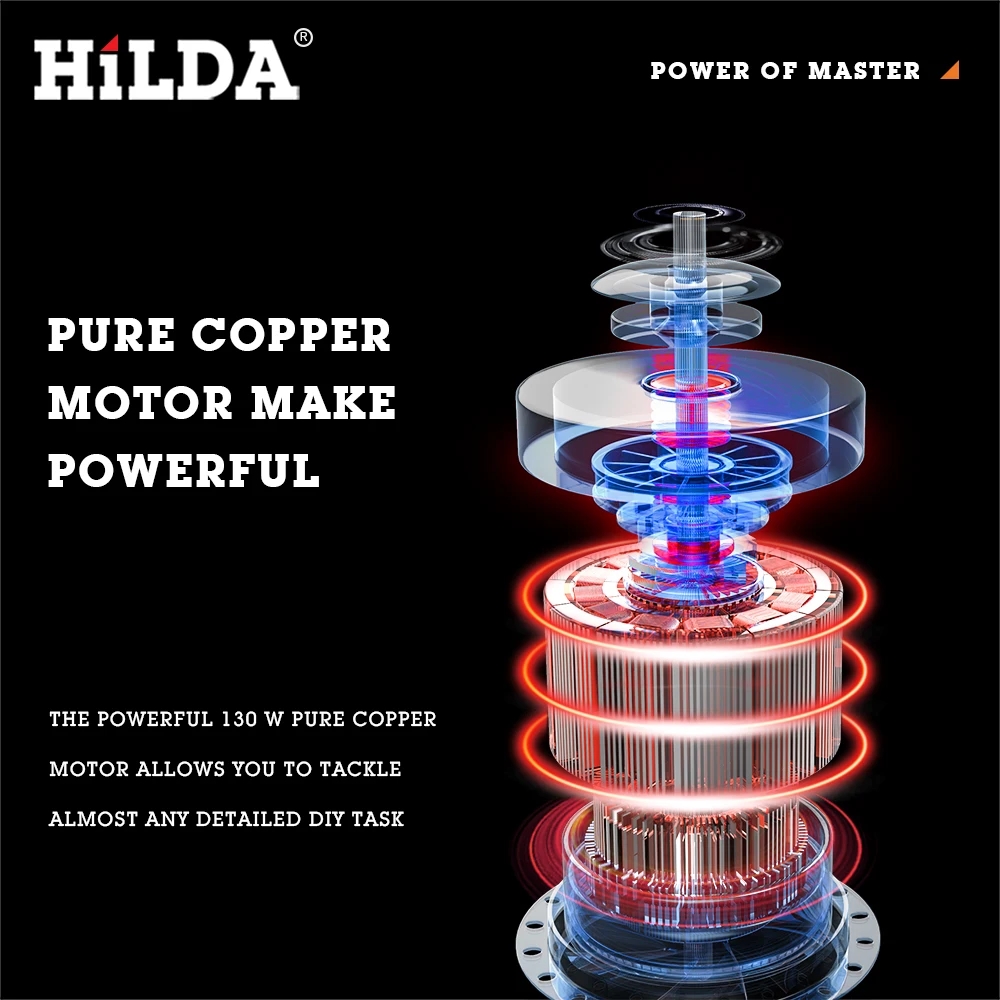 HILDA Electric Grinder Engraver Pen Mini Drill Variable Speed Rotary ...