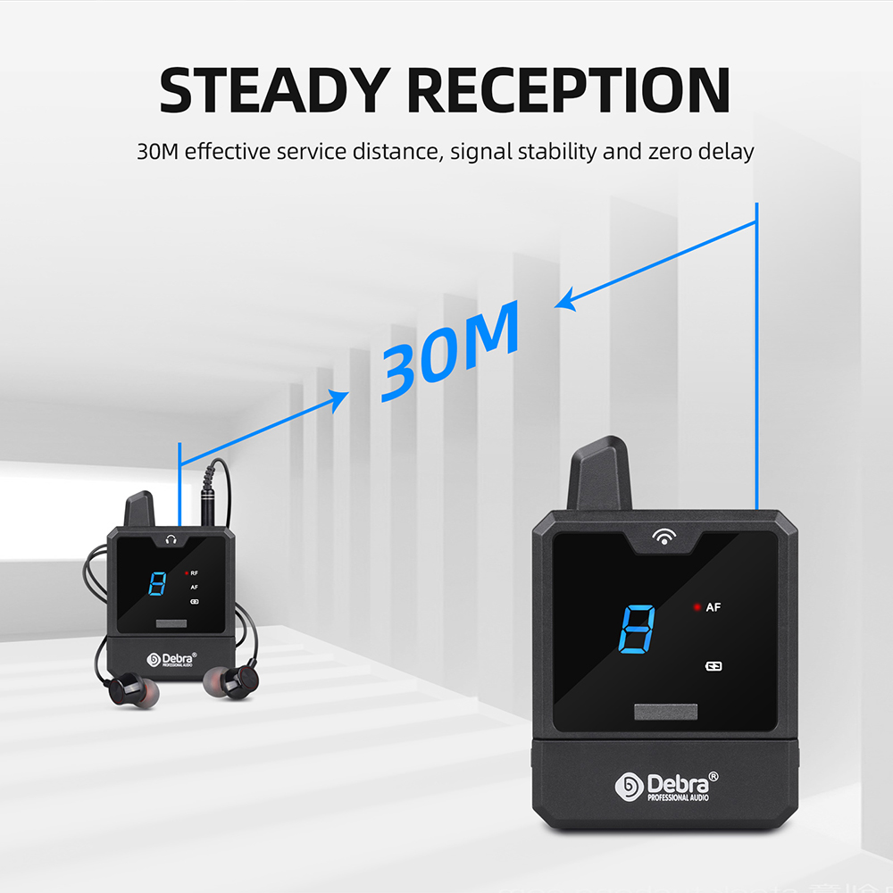Portable Mini in-ear wireless Monitor System Built-in lithium battery ...