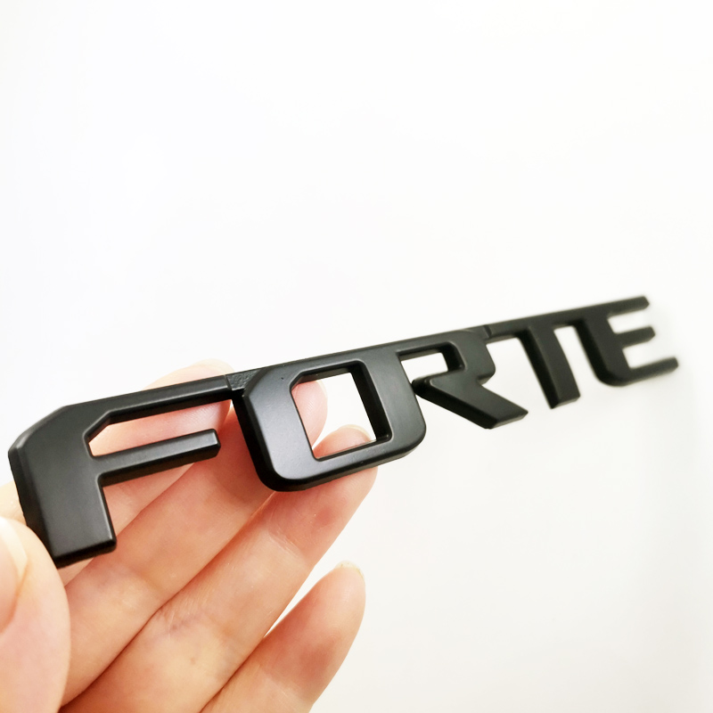 1 x Metal FORTE Letter Logo Car Auto Rear Trunk Lid Emblem Badge ...