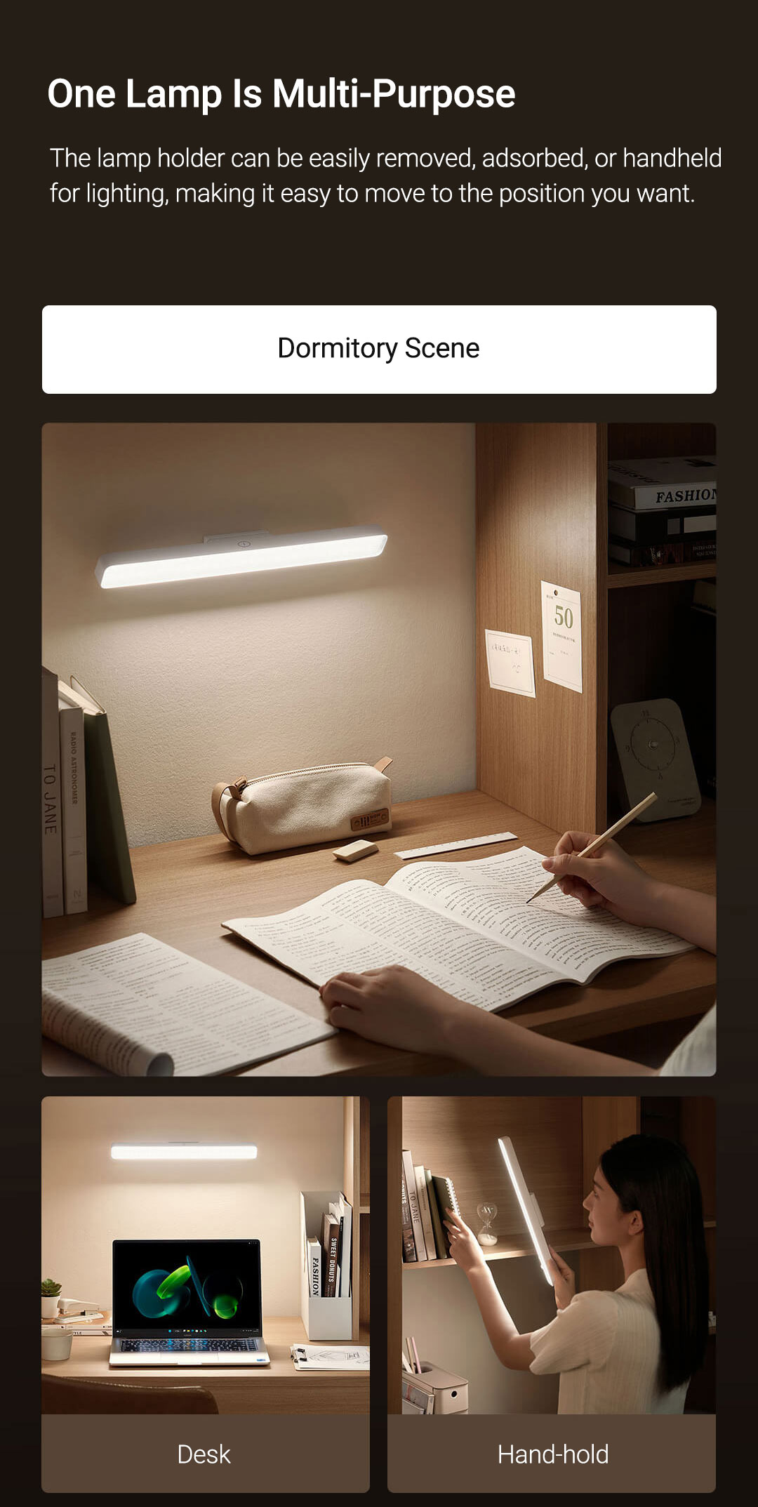 Xiaomi Mijia Dimmable Reading Lamp RG0 Anti-blue Light Magnetic Mounted ...