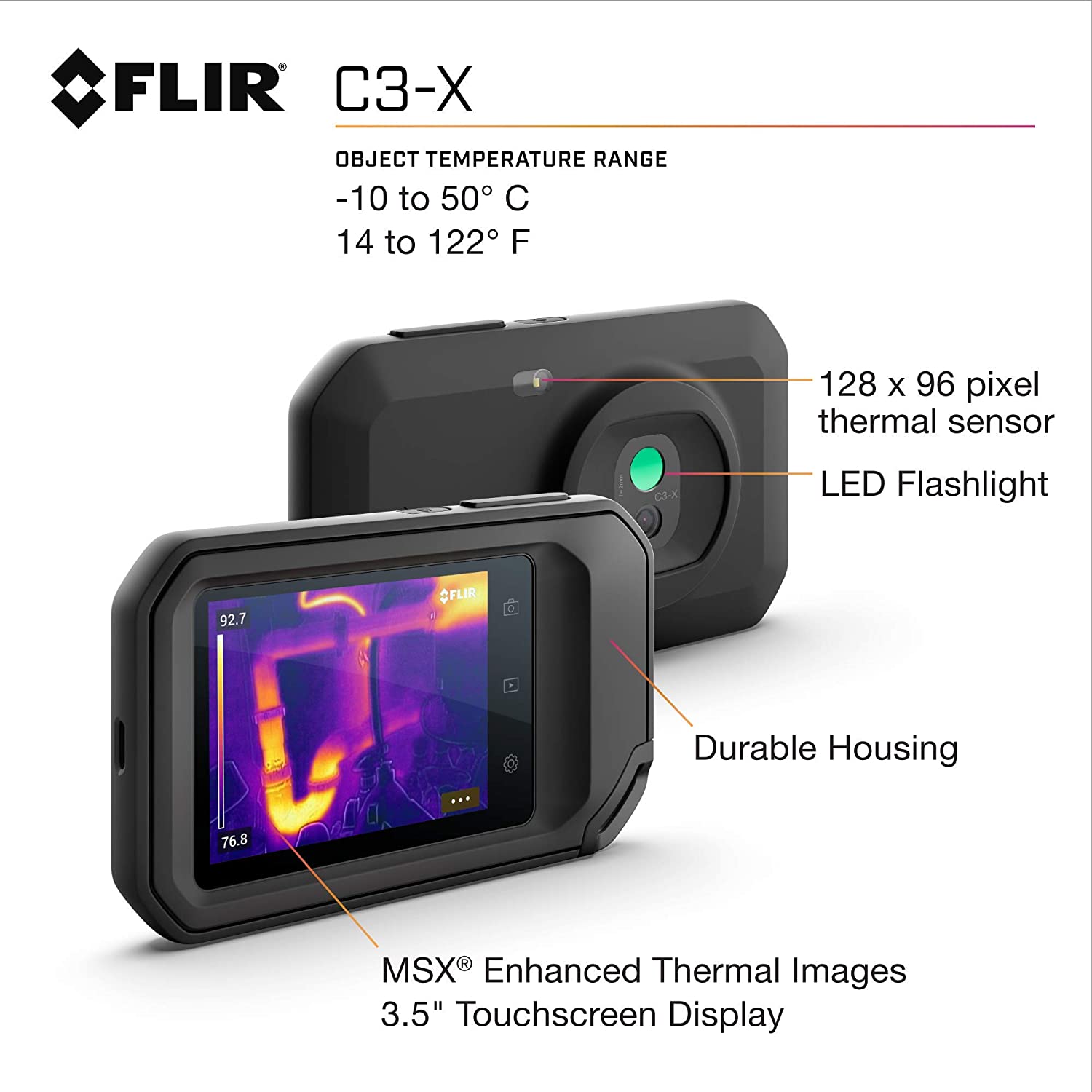 FLIR C3-X C5 Thermal Camera of Professional Wi-Fi and Cloud Function ...