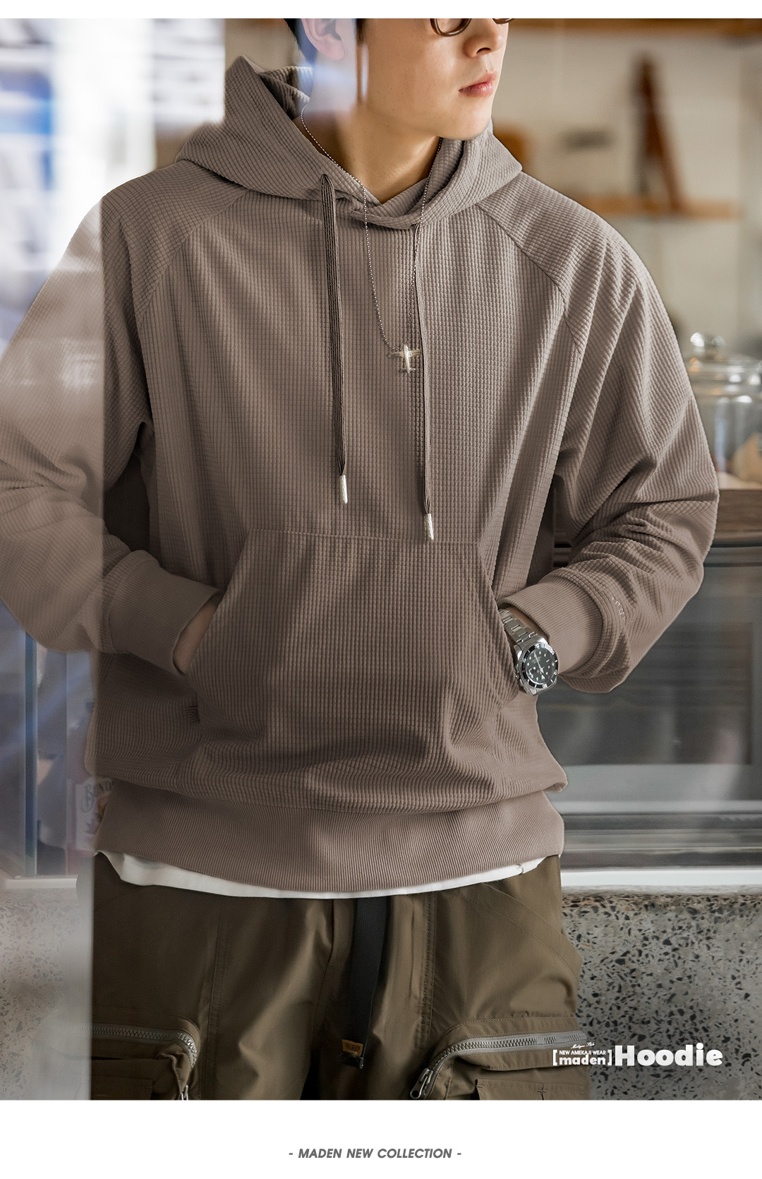 MADEN Men's Fleece Sweatshirt
