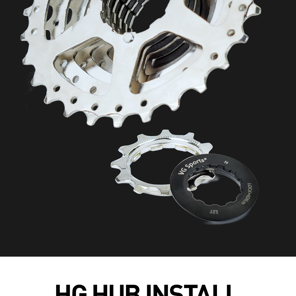 VG Sports 7 Speed Road Bike Cassette 12-28T 12-32T Silver Color Bicycle ...