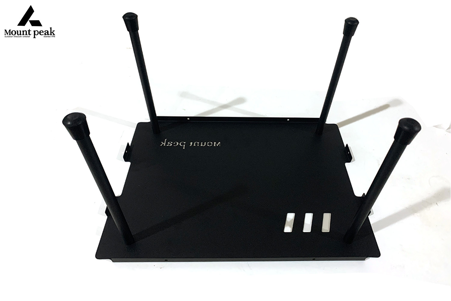 Mountpeak multifunctional wooden lid storage box side table foldable