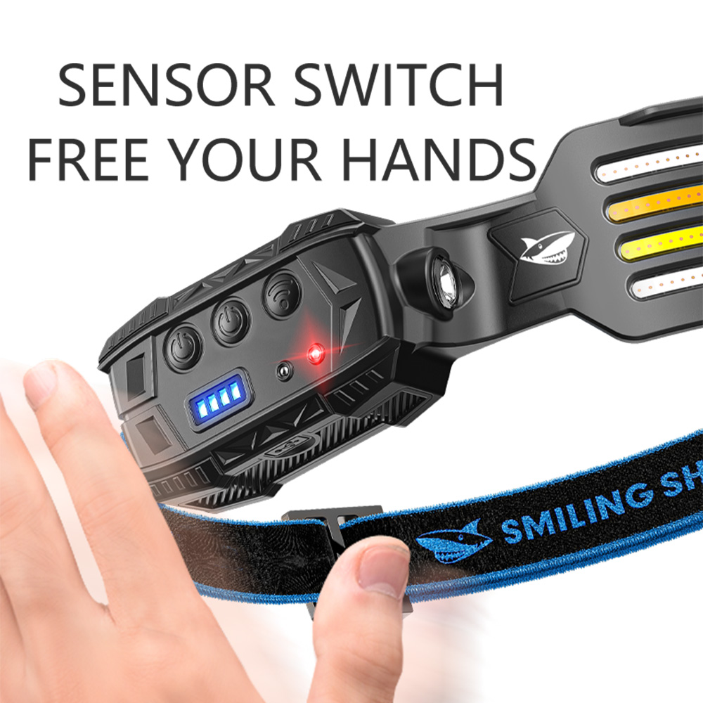 SmilingShark TD0125 led head lamp Super Brighter Headlight Sensor ...
