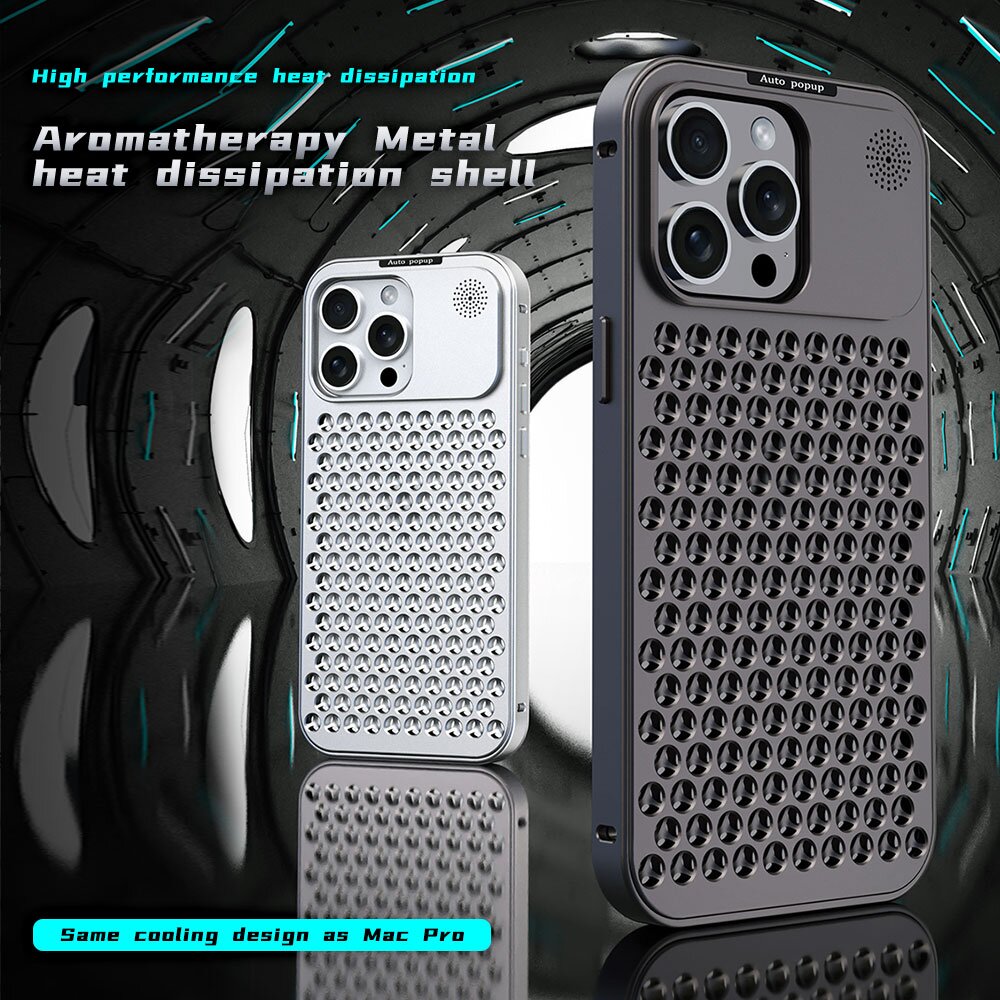 Luxury Fragrance Rimless Aluminum Metal Case For iPhone 16 16pro max 15 ...