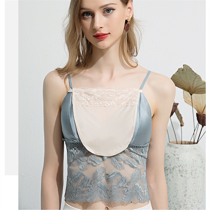 Lace Chest Cover Underwear Anti-smearing Tube Top V-neck Low Neck with ...