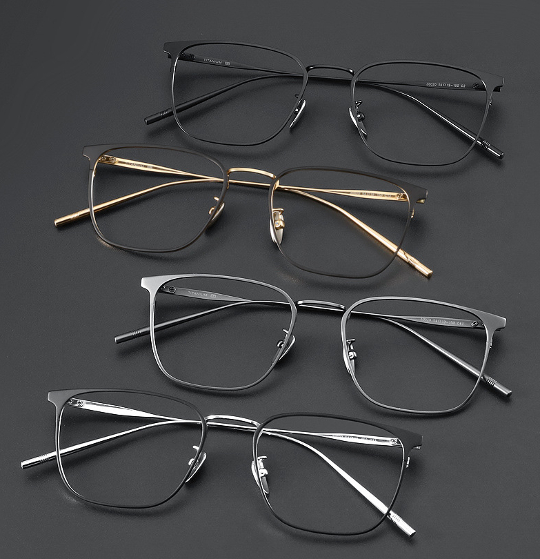 Ultra-light Titanium Glasses Frames for Men and Women Business Retro ...