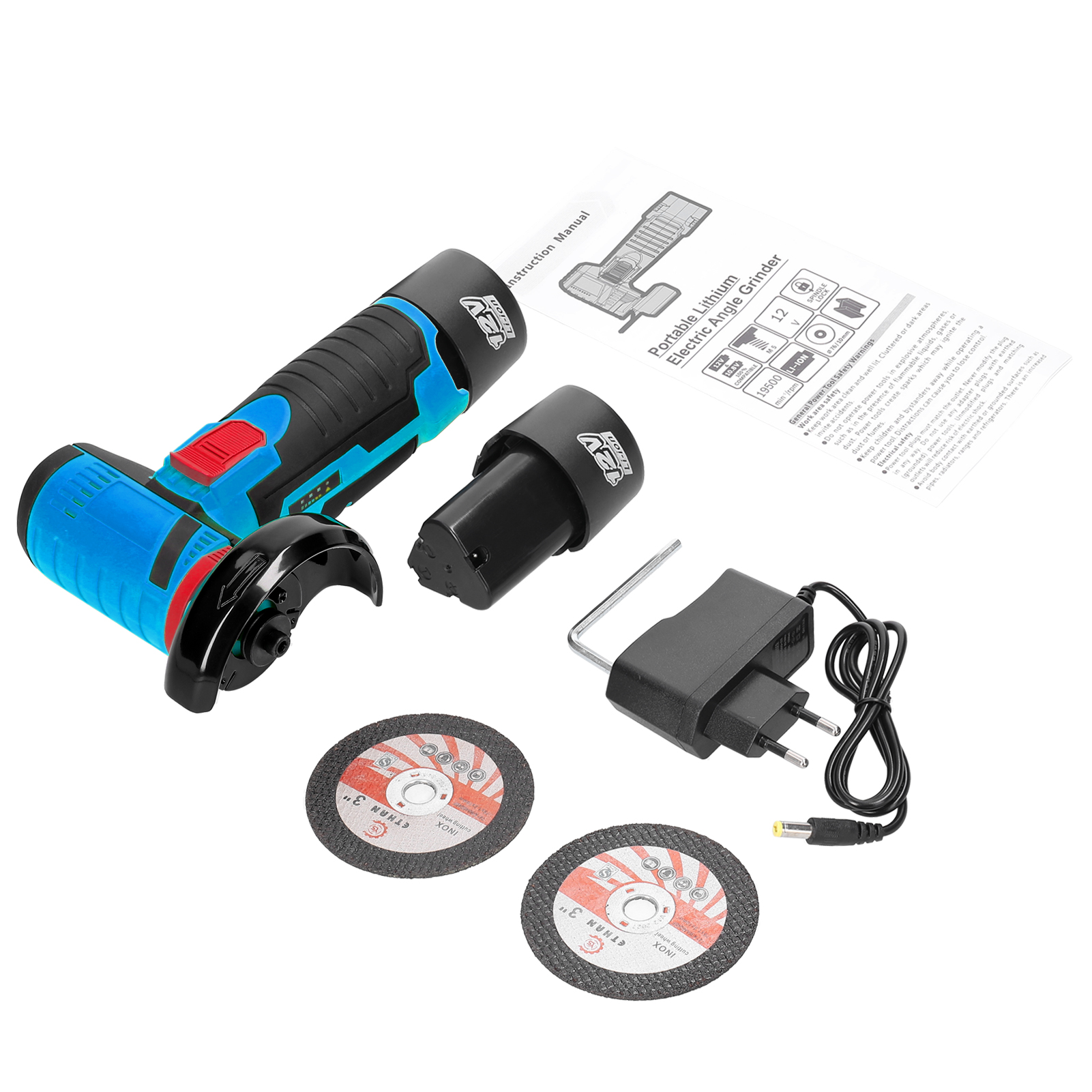 [LOCAL LIFE] 12V 19500rpm Electric Grinding Tool Electric Angle Grinder ...