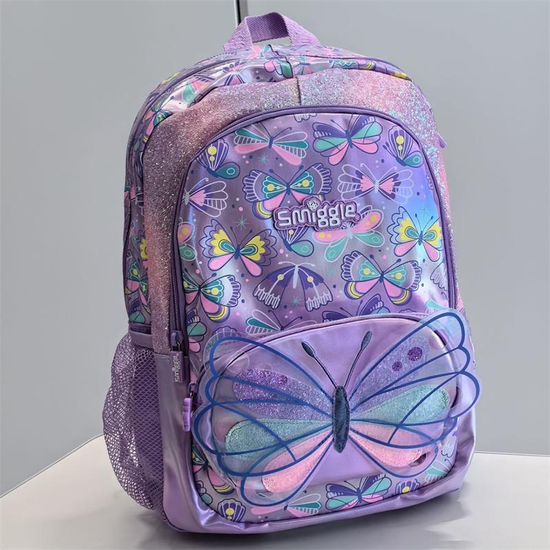 Smiggle Purple Flutter Classic Backpack