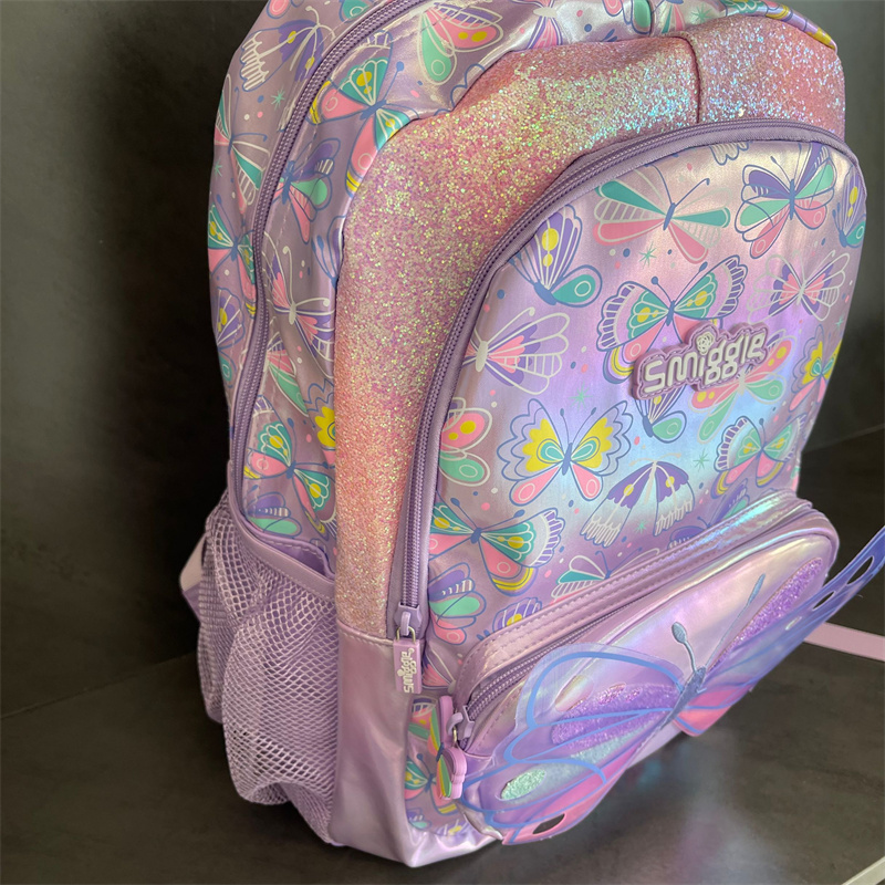 Smiggle Purple Flutter Classic Backpack