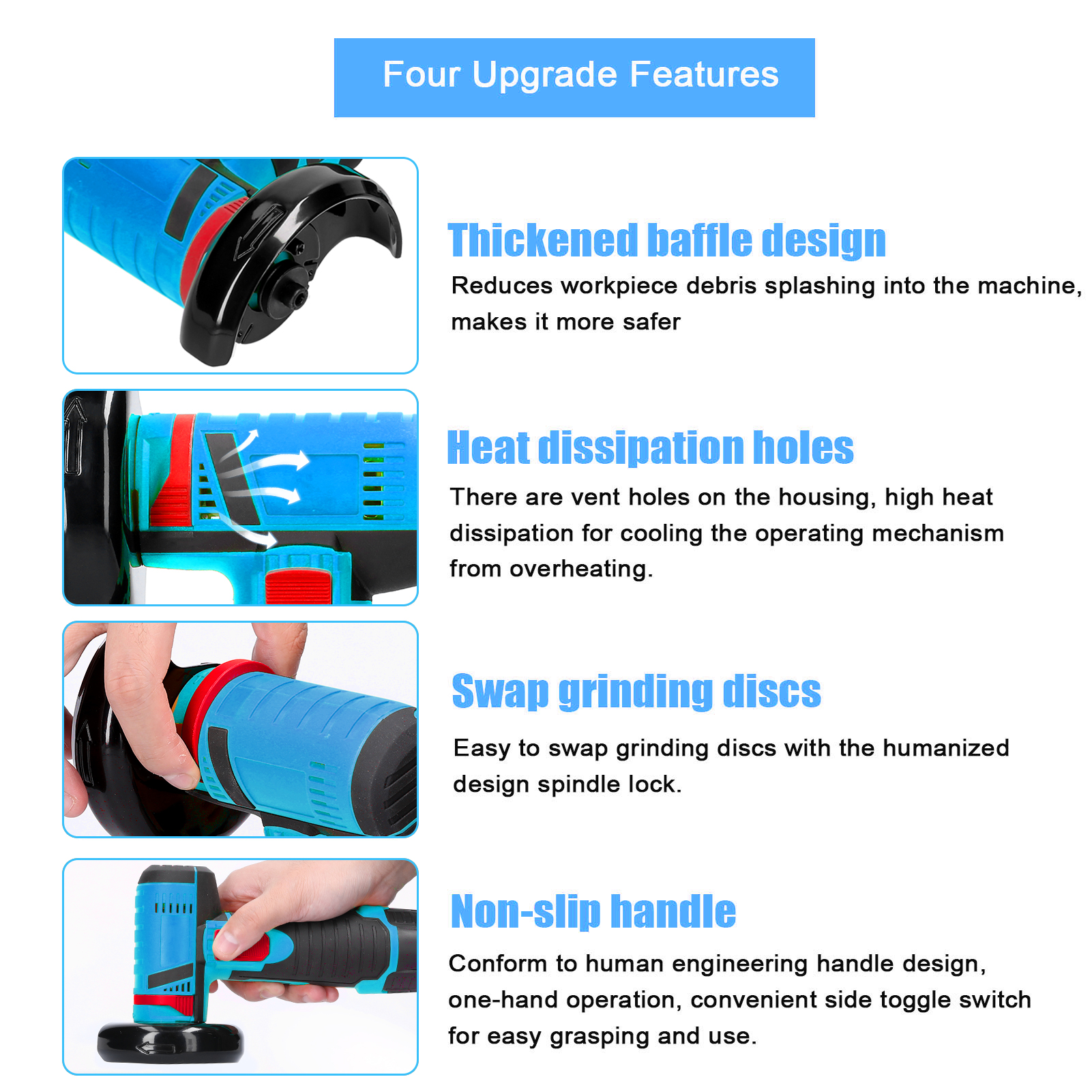 [LOCAL LIFE] 12V 19500rpm Electric Grinding Tool Electric Angle Grinder ...