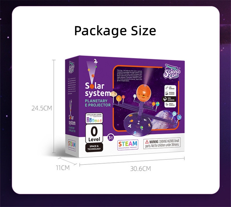 【Ready Stock】Science Solar System Projector Planetarium Model Kit Space ...