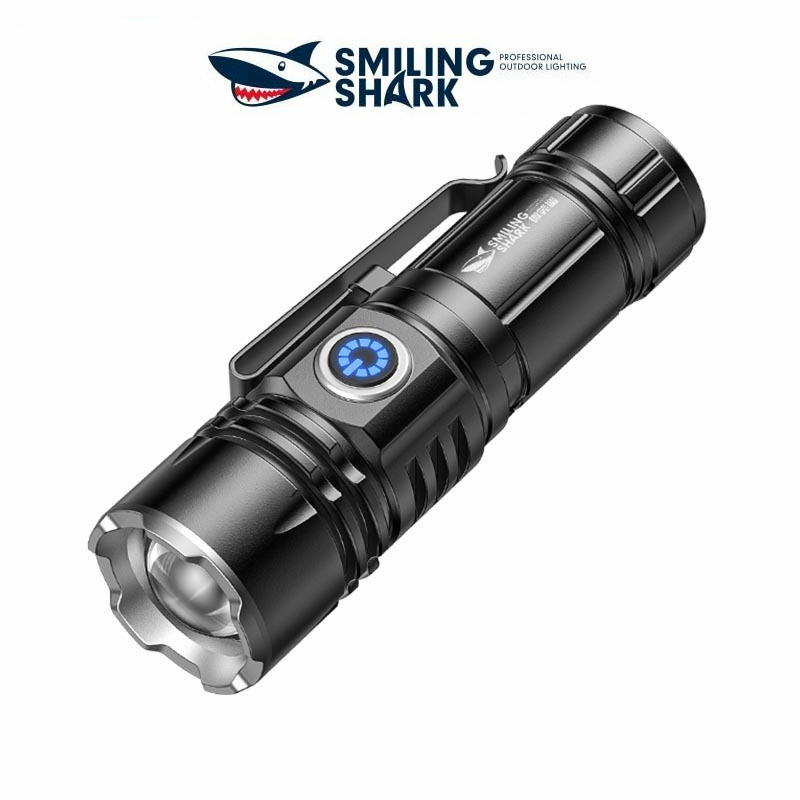【6000LM】SMILING SHARK SD5031 Pocket Mini Torch Light Super Bright M60 ...