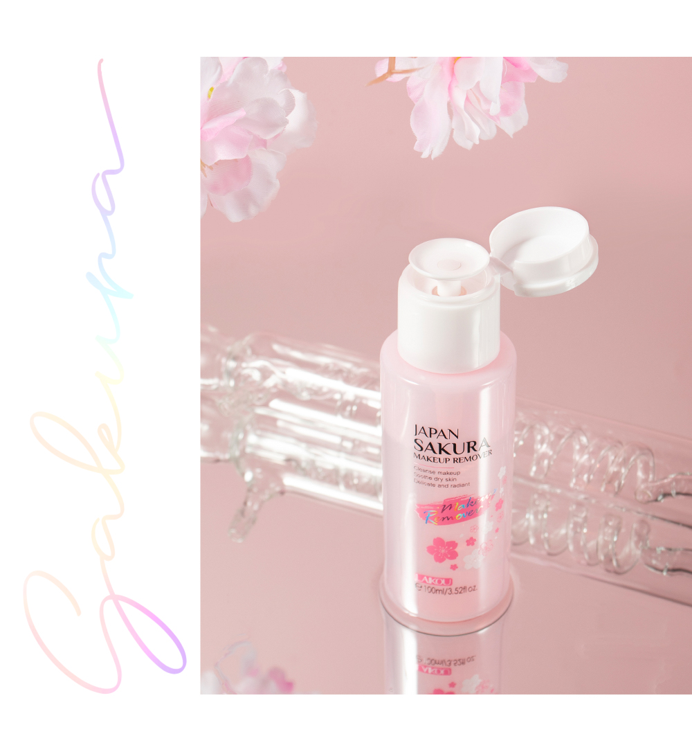 LAIKOU Sakura Makeup Remover Cleansing Water Face Eye Lip Cosmetic 100ml |  Shopee Malaysia