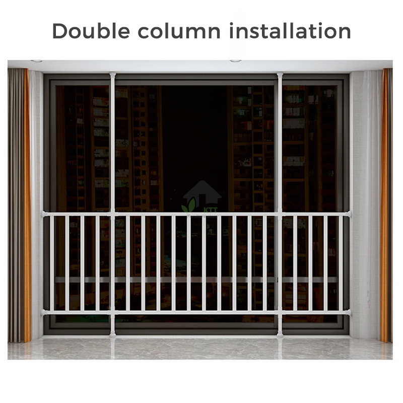 Window guardrail no-punch installation Window protective grating ...